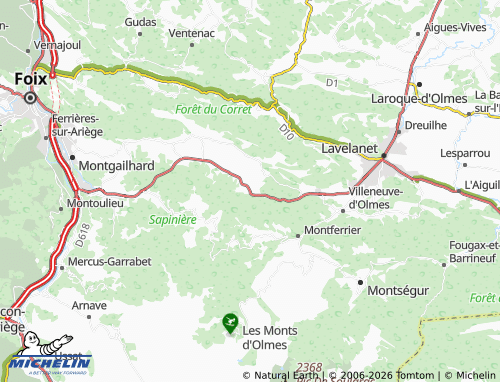 MICHELIN Nalzen map - ViaMichelin