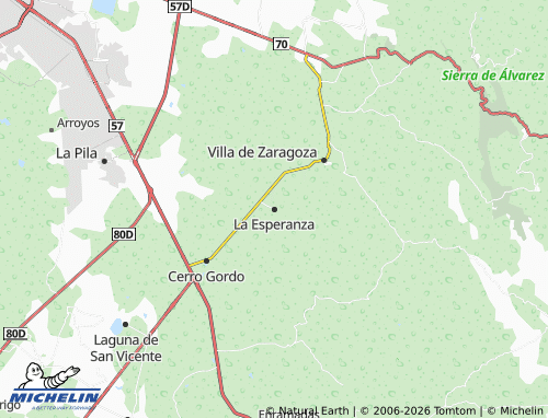 Carte MICHELIN La Esperanza - ViaMichelin