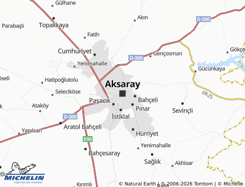 Mapa MICHELIN Aksaray - ViaMichelin