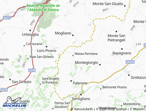 Carte MICHELIN Massa Fermana - ViaMichelin