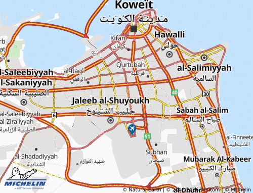 MICHELIN Al Farwaniya 1 map - ViaMichelin