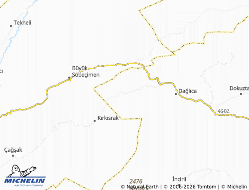 MICHELIN Topaktaş map - ViaMichelin