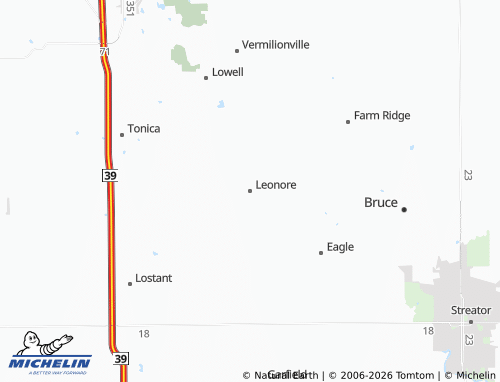 Mapa MICHELIN Leonore - ViaMichelin