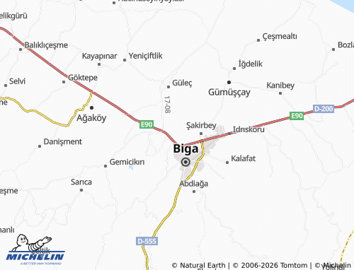 MICHELIN Çavuşköy map - ViaMichelin