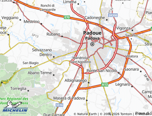 Mapa MICHELIN Volta Brusegana - ViaMichelin