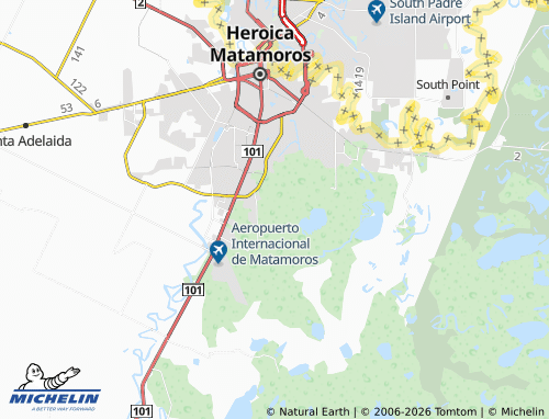 MICHELIN Jardines de Oriente map - ViaMichelin