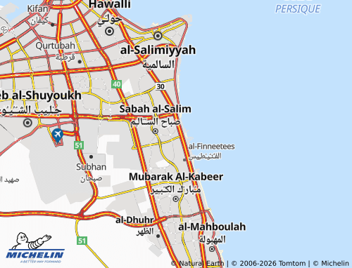 Mappa MICHELIN Sabah al-Salim 2 - ViaMichelin