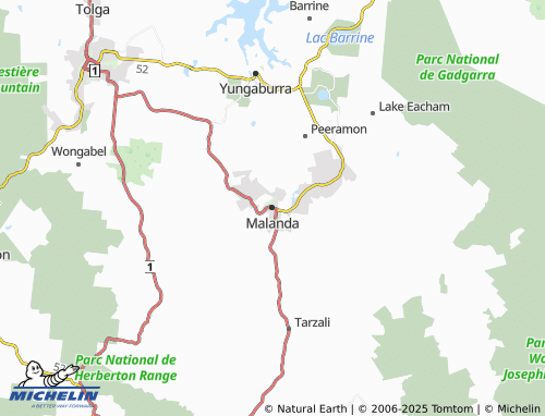 MICHELIN Malanda map - ViaMichelin