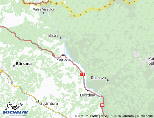 Mappa MICHELIN Crasna Vișeului - ViaMichelin