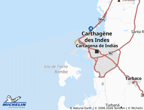 Carte MICHELIN El Laguito - ViaMichelin
