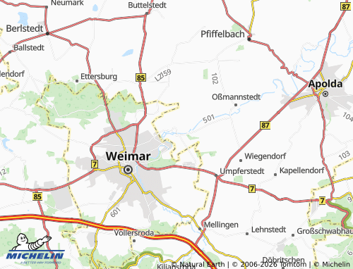 MICHELIN Kromsdorf Süd map - ViaMichelin