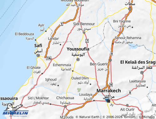 Carte MICHELIN Youssoufia - ViaMichelin