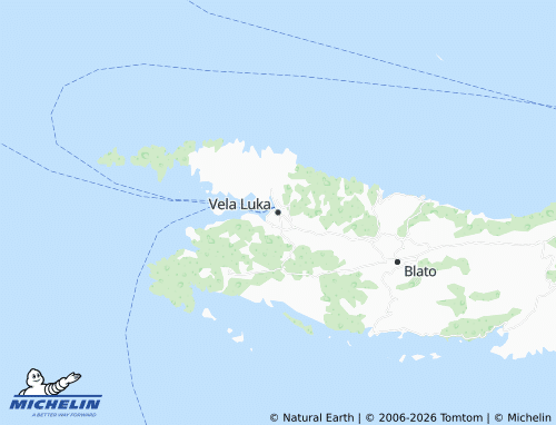 MICHELIN Vela Luka map - ViaMichelin