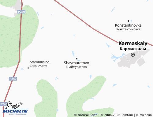 MICHELIN Shaymuratovo map - ViaMichelin