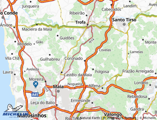MICHELIN Casal map - ViaMichelin