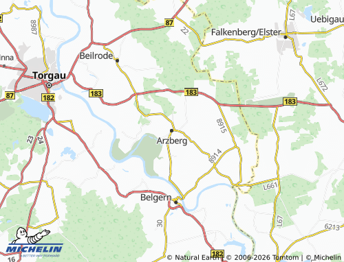 MICHELIN Arzberg map - ViaMichelin