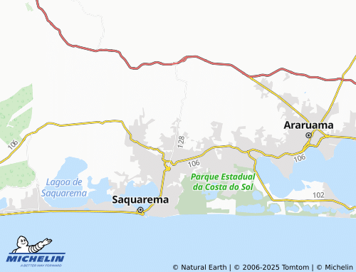 MICHELIN Rio da Areia map - ViaMichelin