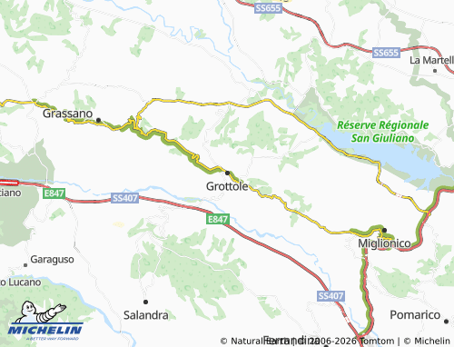 Mapa MICHELIN Grottole - ViaMichelin