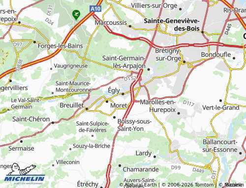 Mappa MICHELIN Égly - ViaMichelin