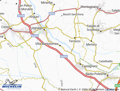 Mappa MICHELIN Villa Bartolomea - ViaMichelin