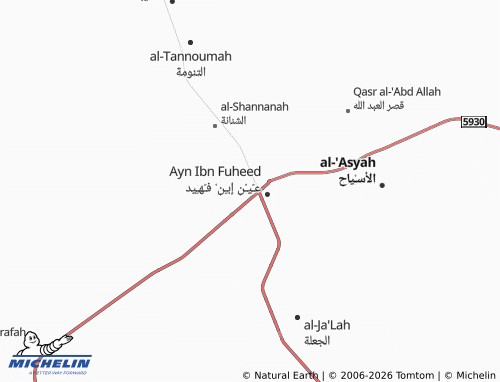 MICHELIN-Landkarte al-Ta'awun - ViaMichelin