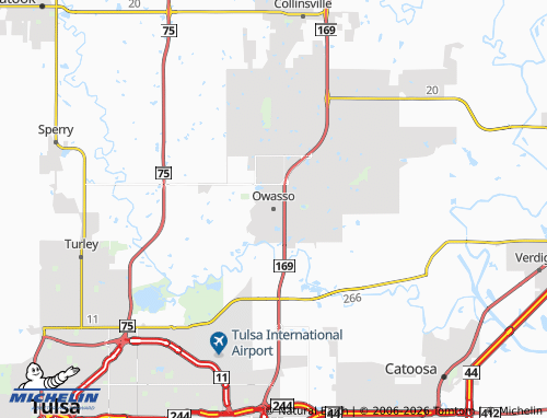 Mapa MICHELIN Owasso - ViaMichelin