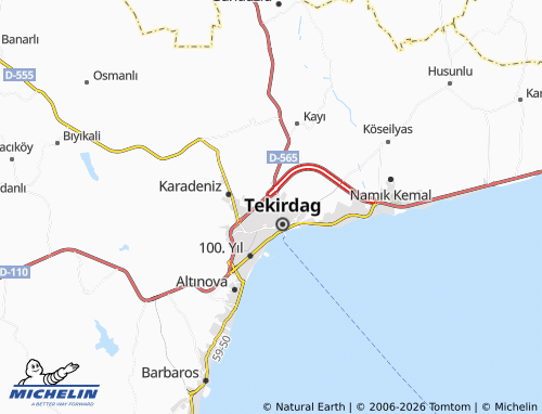 Mappa MICHELIN Zafer - ViaMichelin