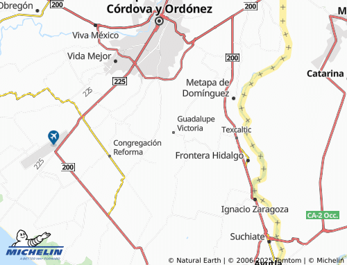 MICHELIN Guadalupe Victoria map - ViaMichelin
