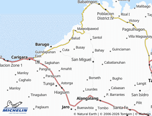 MICHELIN Hinugayan map - ViaMichelin