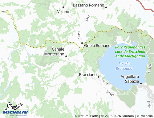 MICHELIN-Landkarte Manziana - ViaMichelin