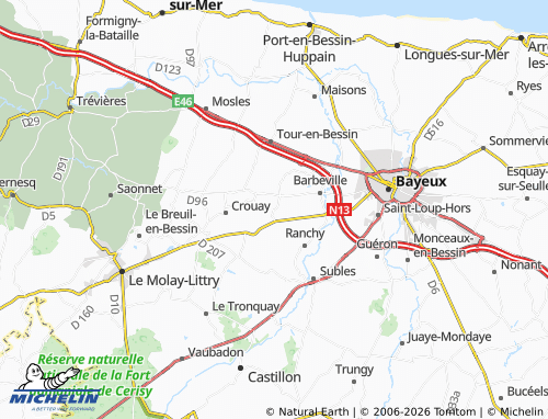 MICHELIN Bas de Cottun map - ViaMichelin