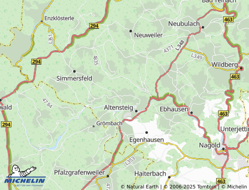 MICHELIN Zumweiler map - ViaMichelin
