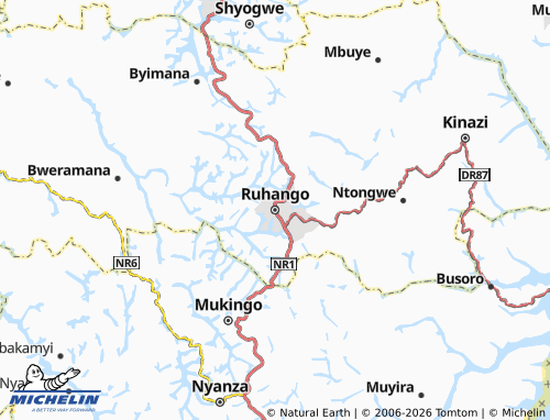 MICHELIN Ruhango map - ViaMichelin