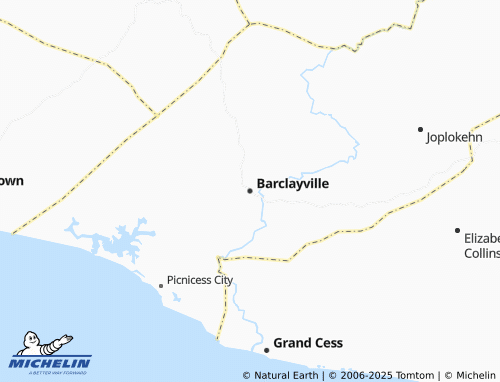 MICHELIN Barclayville map - ViaMichelin