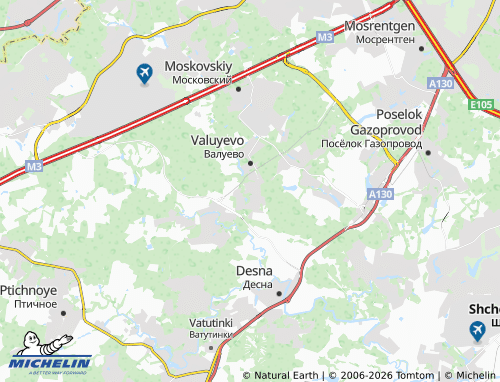 Carte MICHELIN Pushkino - ViaMichelin