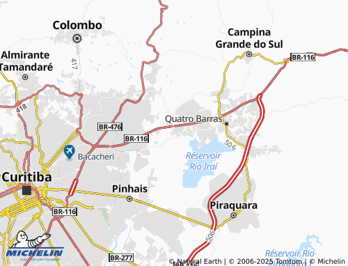 MICHELIN Canguiri map - ViaMichelin