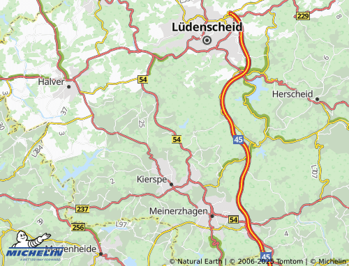 MICHELIN Vollme map - ViaMichelin