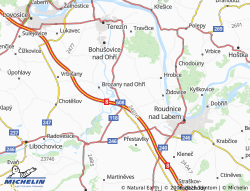 Mappa MICHELIN Nové Dvory - ViaMichelin