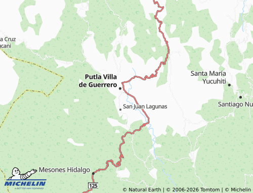MICHELIN Cruz Grande map - ViaMichelin