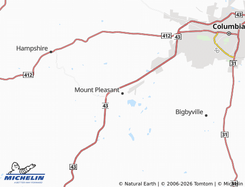 Mappa MICHELIN Mount Pleasant - ViaMichelin