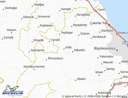 MICHELIN Erikli map - ViaMichelin