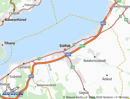 Mappa MICHELIN Siófok - ViaMichelin