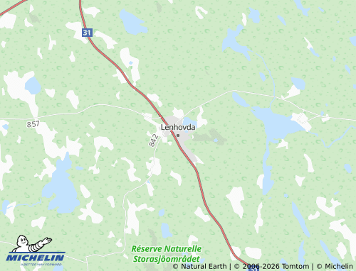 MICHELIN-Landkarte Lenhovda - ViaMichelin