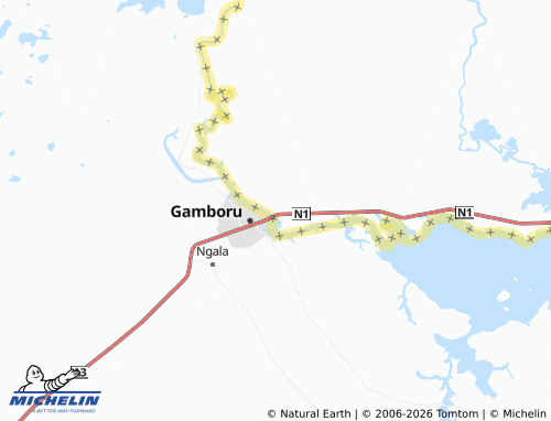 MICHELIN Fotokol map - ViaMichelin
