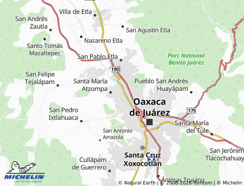 MICHELIN San Jacinto Amilpas map - ViaMichelin