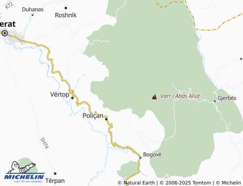 MICHELIN Kapinovë map - ViaMichelin