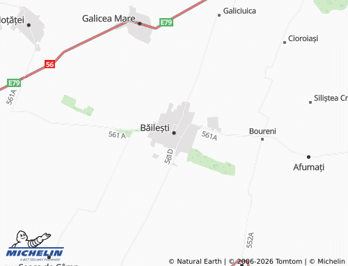 MICHELIN Băilești map - ViaMichelin