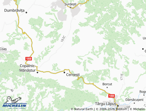 MICHELIN Fânațe map - ViaMichelin