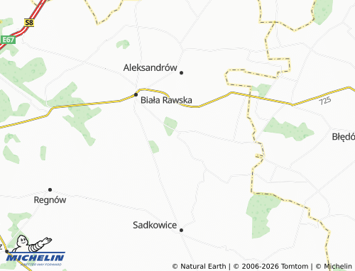 MICHELIN Stara Wieś map - ViaMichelin