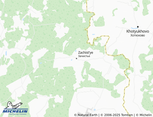 MICHELIN Zachist'ye map - ViaMichelin